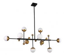 Vinci Lighting Inc. C1099-10AB/BK - DNA Chandelier Aged Brass/Black