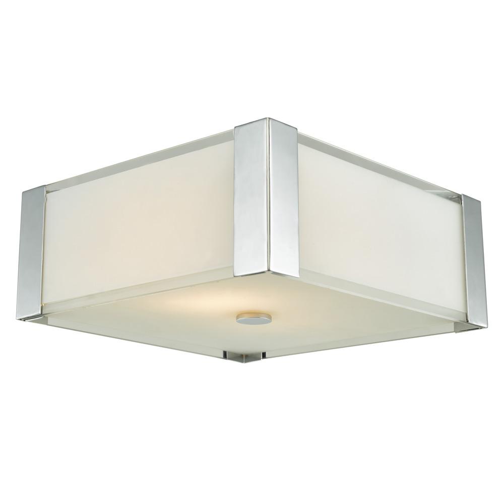 Avista Urban Flush Mount Square 2-Light Chrome