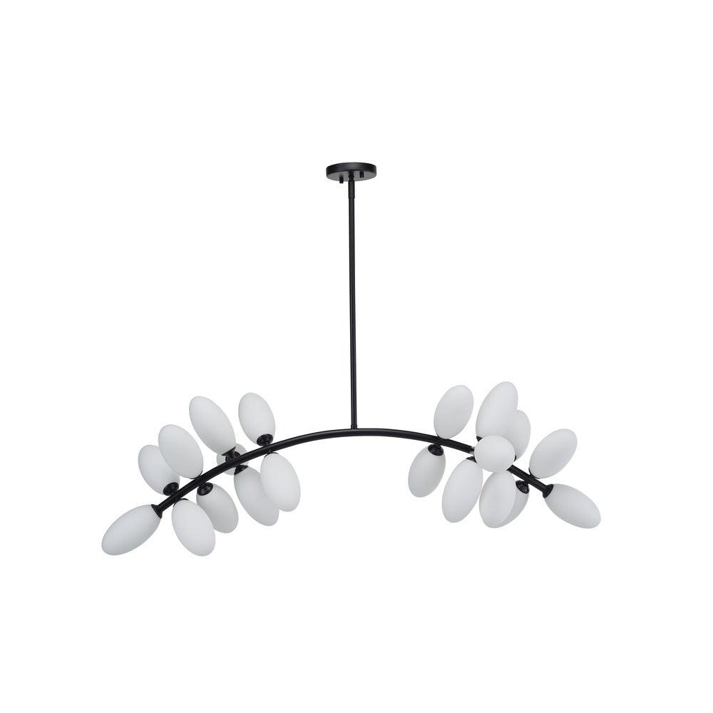 Avista Arc Chandelier 20-Light Black