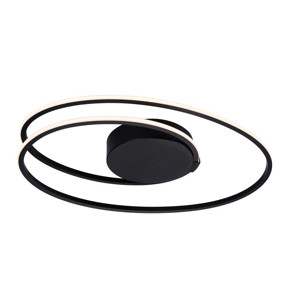 Avista Trent Flush Mount Black-LED