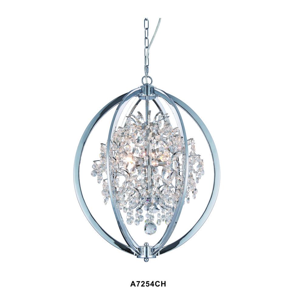 Avista Belair Chandelier 18" Chrome