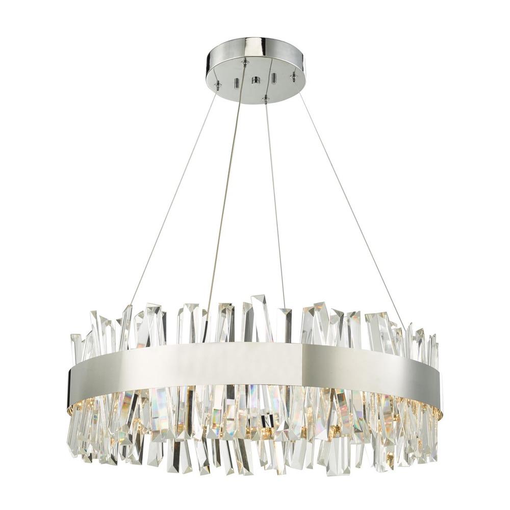 Avista Geo Chandelier 24" Chrome-LED