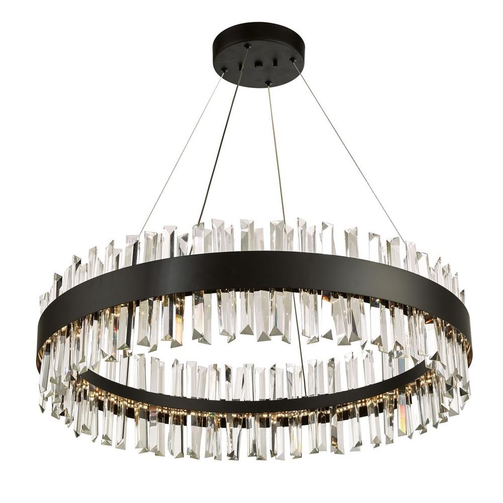 Avista Geo Chandelier 30" Black-LED