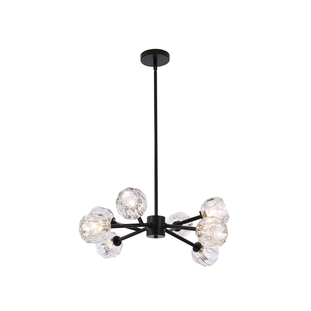 Avista Hampton Chandelier 8-Light Matte Black