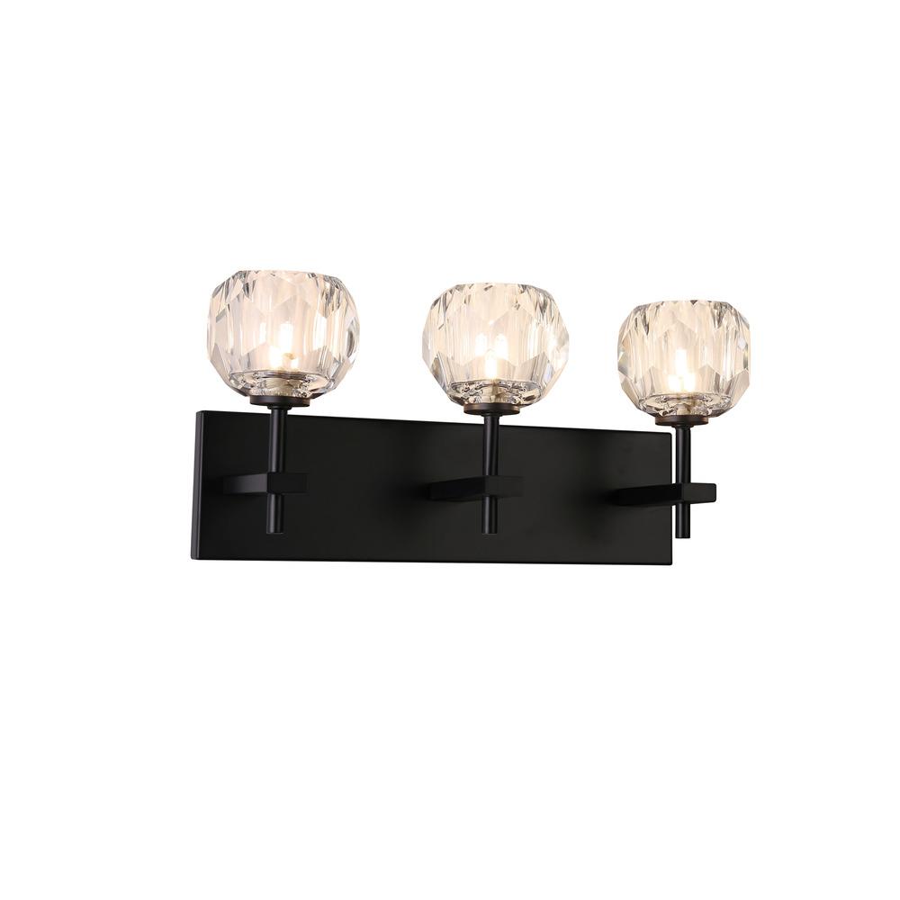 Avista Hampton Vanity Wall Light 3-Light Matte Black