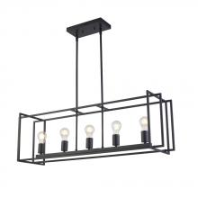 Avista Lighting Inc A4755BK - Avista Korson 39" Linear Black Pendant