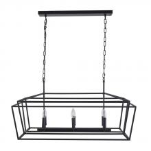 Avista Lighting Inc A8857BK - Avista Clarkson 20"  Linear Chandelier Black