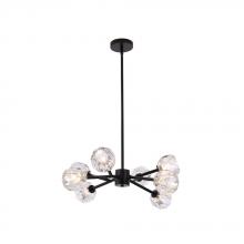 Avista Lighting Inc A8908BK - Avista Hampton Chandelier 8-Light Matte Black