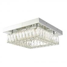 Avista Lighting Inc F1715CH - Avista Gem Flush Mount 15" Square Chrome -LED