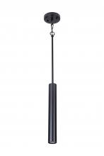 Lit Up Lighting LIT6733BK - 16" Long Cylindrical Pendant in Black finish with GU10 socket