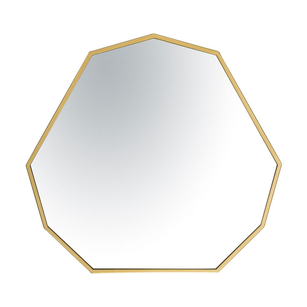 Hex No 30x28 Mirror - Gold