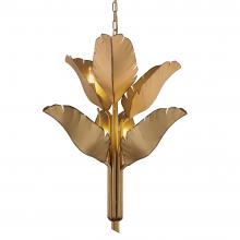 Varaluz 901C06GO - Banana Leaf 6-Lt Chandelier - Gold