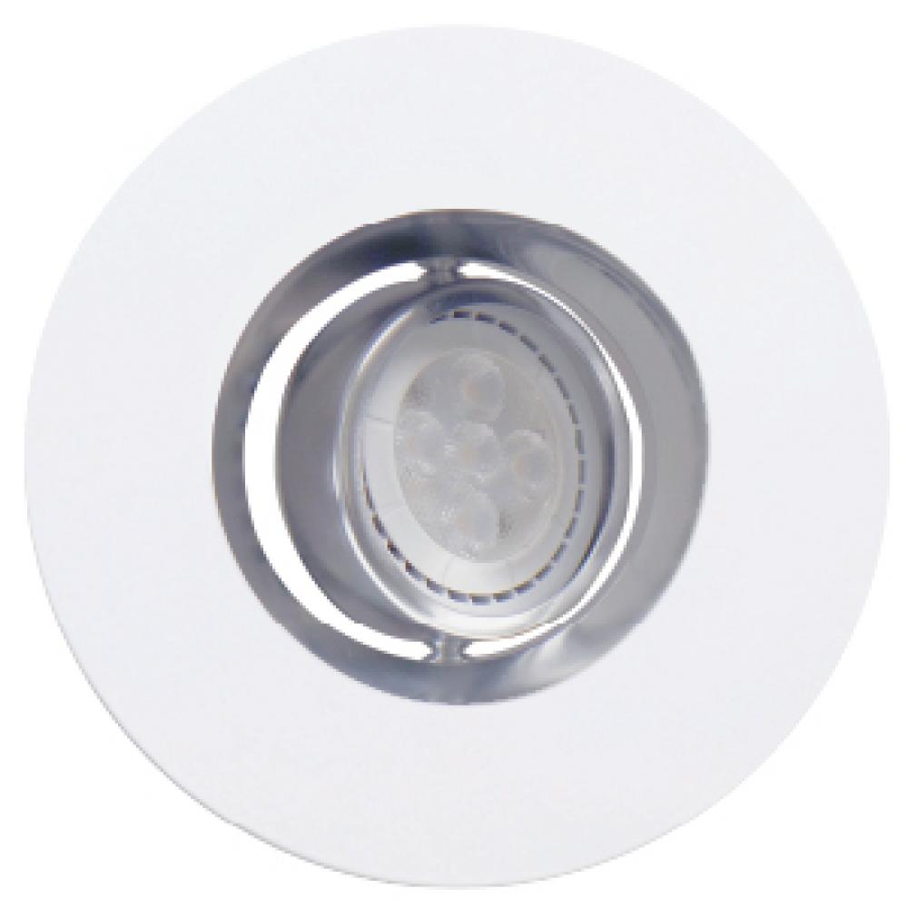 TRADITIONAL RECESSED FIXTURES TRIMS 4IN ROUND WHITE-CHROME