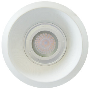 TRADITIONAL RECESSED FIXTURES TRIMS 6IN ROUND WHITE