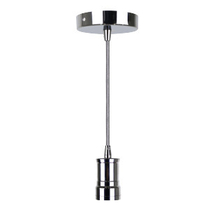 DECORATIVE PENDANTS SOCKET INDUSTRIAL STYLE SERIES 110 CHROME CANOPY AND SOCKET