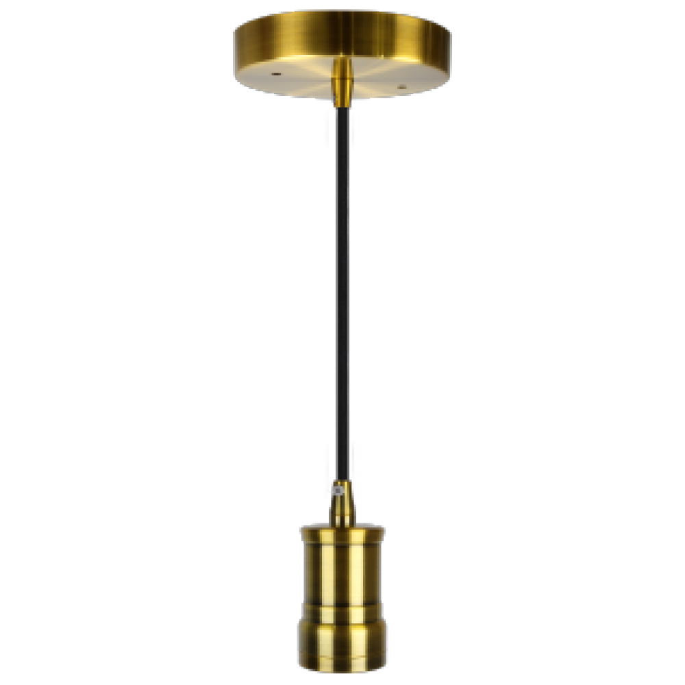 DECORATIVE PENDANTS SOCKET INDUSTRIAL STYLE SERIES 110 ANTIQUE GOLD CANO PY AND SOCKET