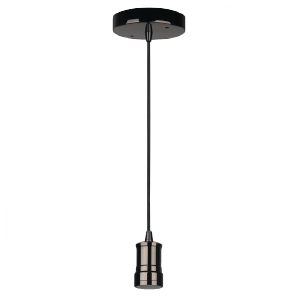 DECORATIVE PENDANTS SOCKET INDUSTRIAL STYLE SERIES 110 BLACK CHROME CANO PY AND SOCKET