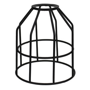 5.5 IN DECORATIVE PENDANTS CAGE INDUSTRIAL STYLE SERIES 200 BLACK