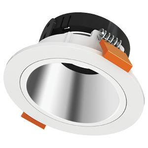 LUMEINA TRIM 4IN CHROME-WHITE REFLECTOR ROUND