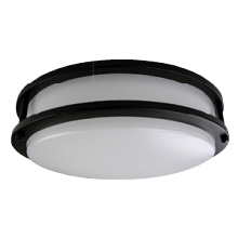 Stanpro (Standard Products Inc.) 68058 - 12 IN LED CEILING LUMINAIRE DOUBLE RING 20 W 120 V 3000K BLACK 1 400 L M ROUND