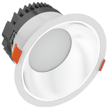 Stanpro (Standard Products Inc.) 64803 - VELOCE 8IN 38W 120-277V 4000K 70° WHITE BAFFLE FROSTED ROUND 3500lm