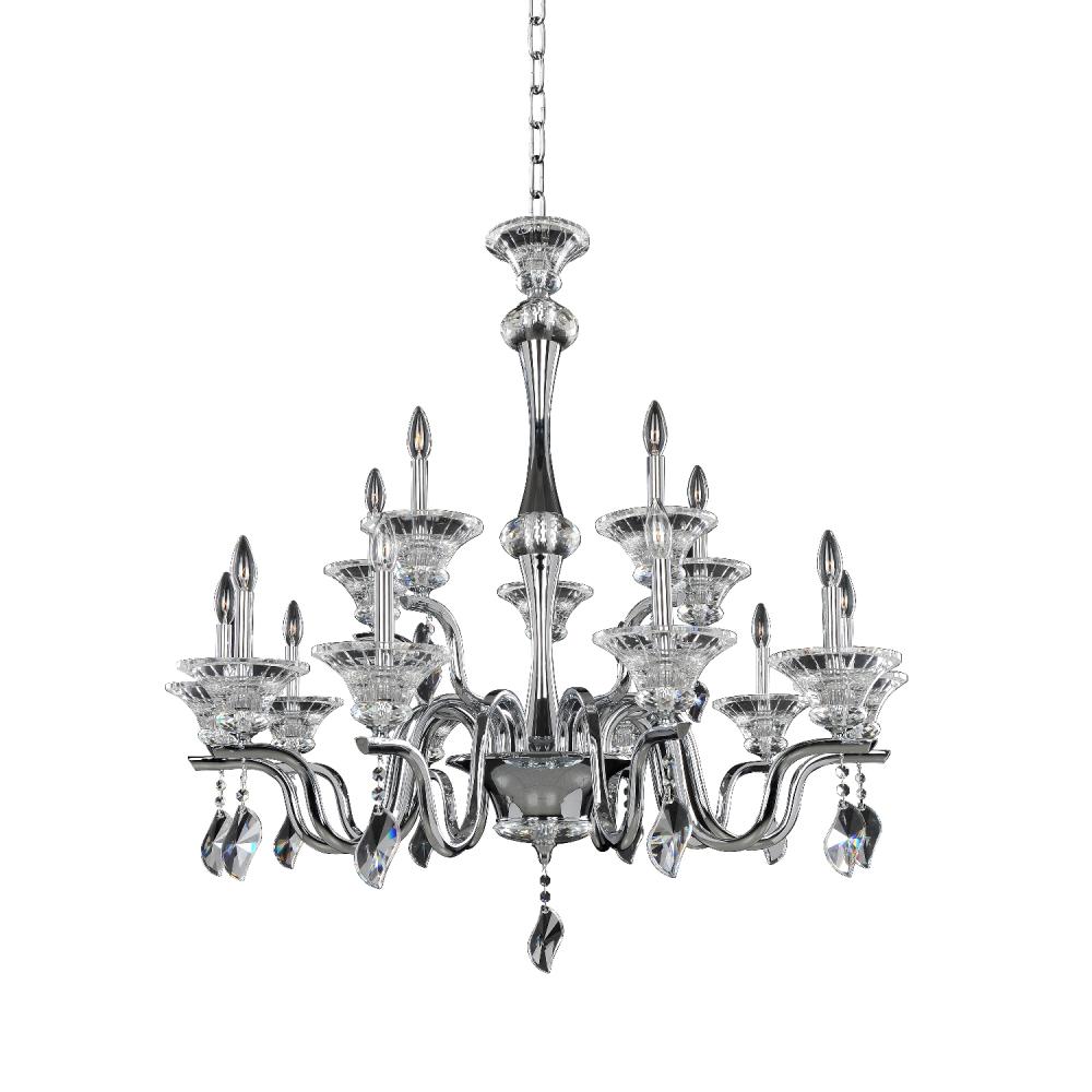 Lusso (10+5) Light 2 Tier Chandelier