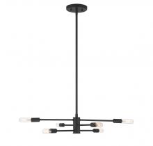 Savoy House 1-7000-6-89 - Lyrique 6-Light Chandelier in Matte Black