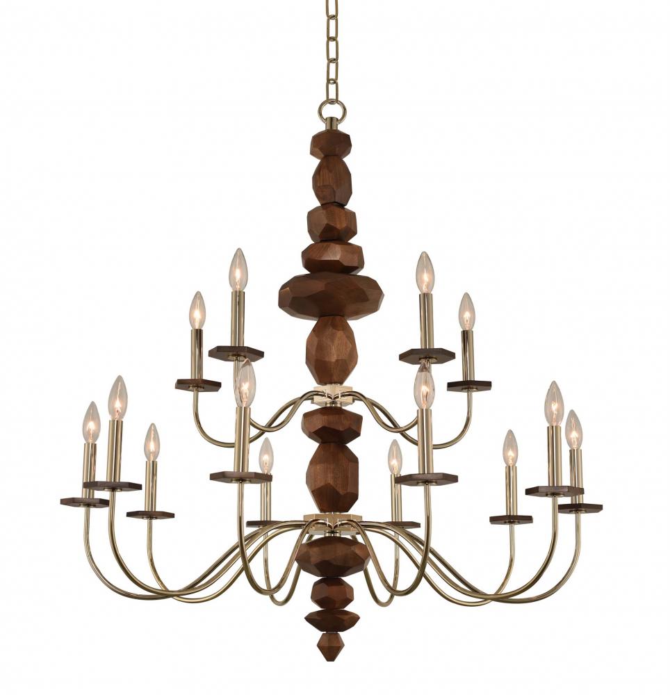 Lassen (10+5) Light 2 Tier Chandelier