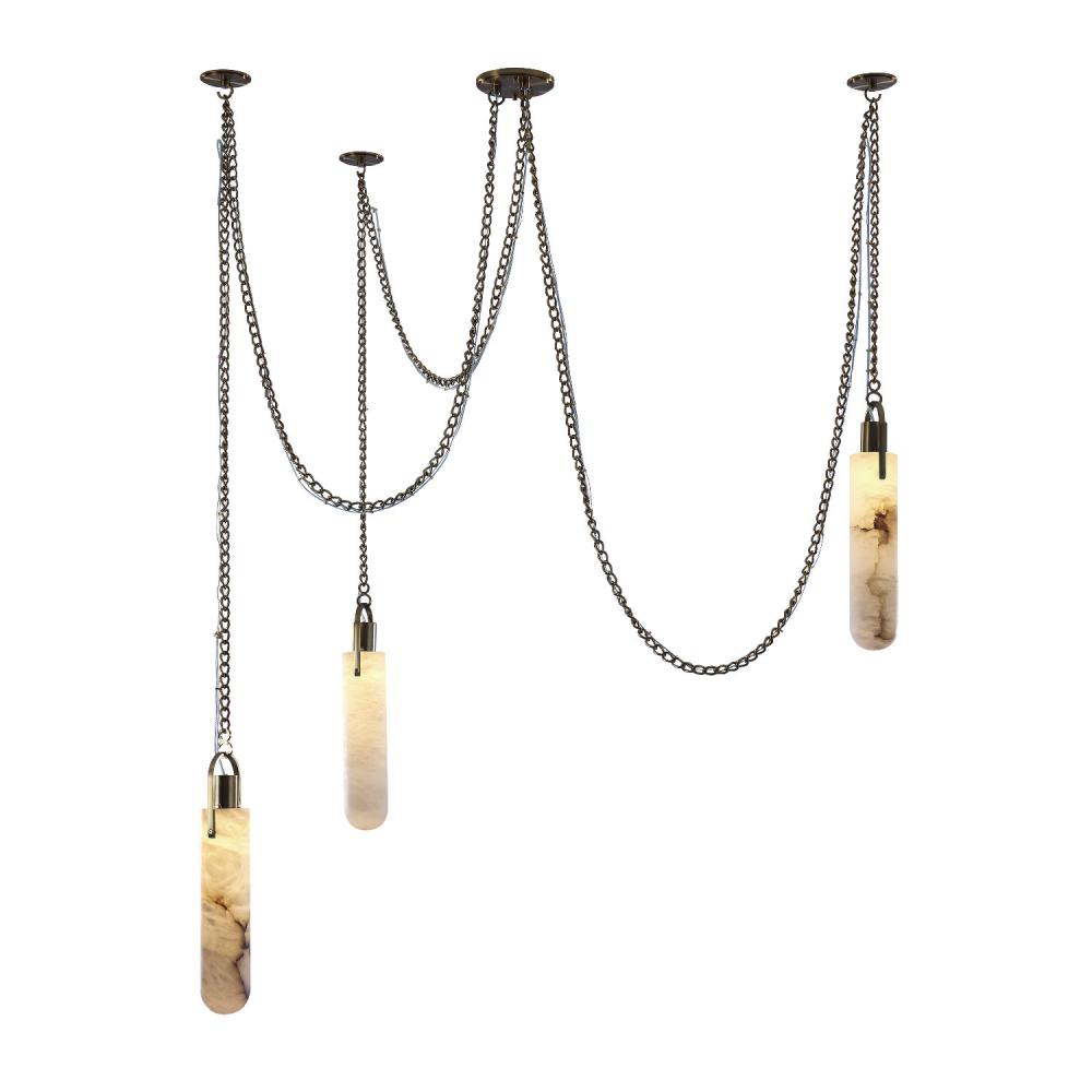 Flint 3 Light LED Multi-Drop Pendant