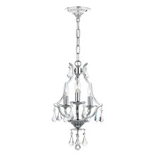 Crystorama 5933-CH-CL-S - Cedar 3 Light Swarovski Strass Crystal Polished Chrome Mini Chandelier