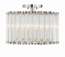 Crystorama ELL-B3004-PN_CEILING - Libby Langdon for Crystorama Elliot 4 Light Polished Nickel Semi Flush Mount