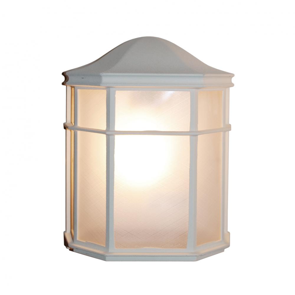 Andrews 1-Light Frosted Glass, Flush Mount Outdoor Pocket Lantern