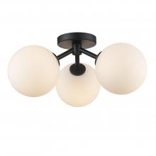 Trans Globe 11613 BK - Haskell Flush Mount Lighting Black