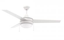 Trans Globe F-1023 WH - Cappleman 2-Light, 3-Blade Transitional Ceiling Fan