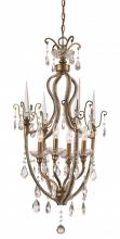 Trans Globe JU-4 AG - Juglans 21" Chandelier.