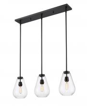 Z-Lite 488P8-3L-MB - 3 Light Linear Chandelier