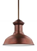 Generation Lighting 6247701-44 - Fredricksburg traditional 1-light outdoor exterior Dark Sky compliant ceiling hanging pendant in wea