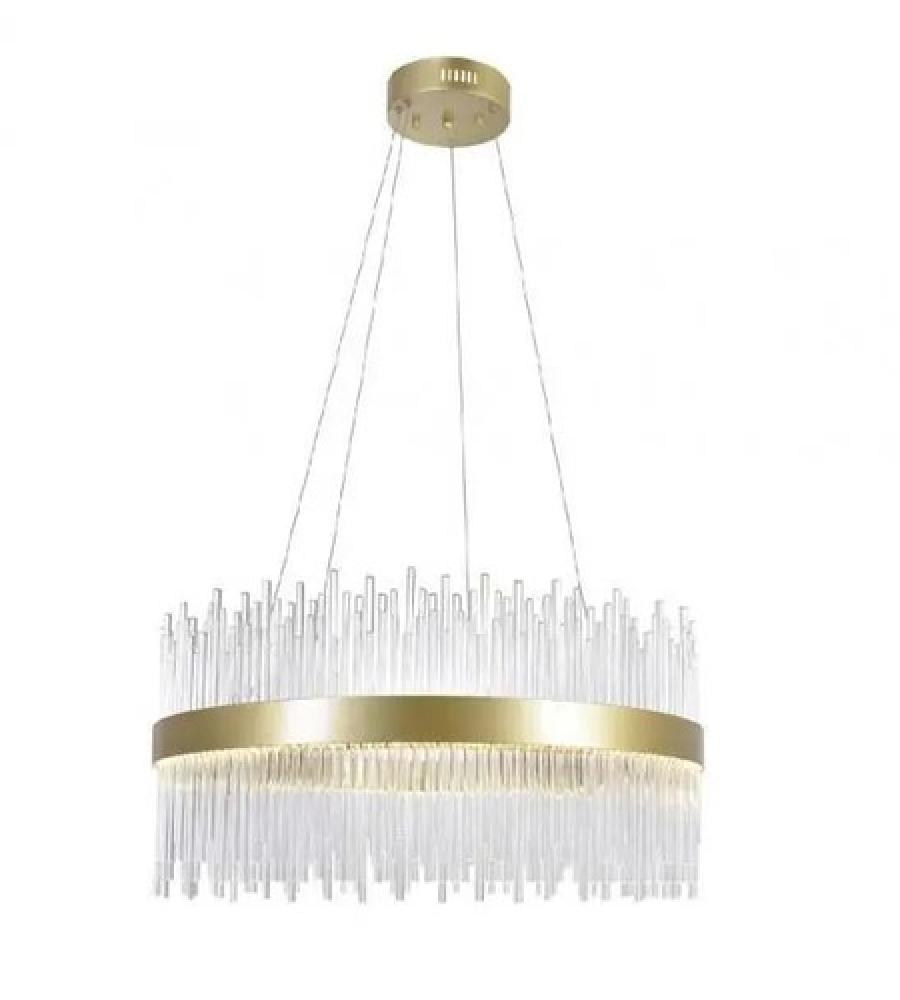 Genevieve LED Chandelier With Medallion Gold Finish