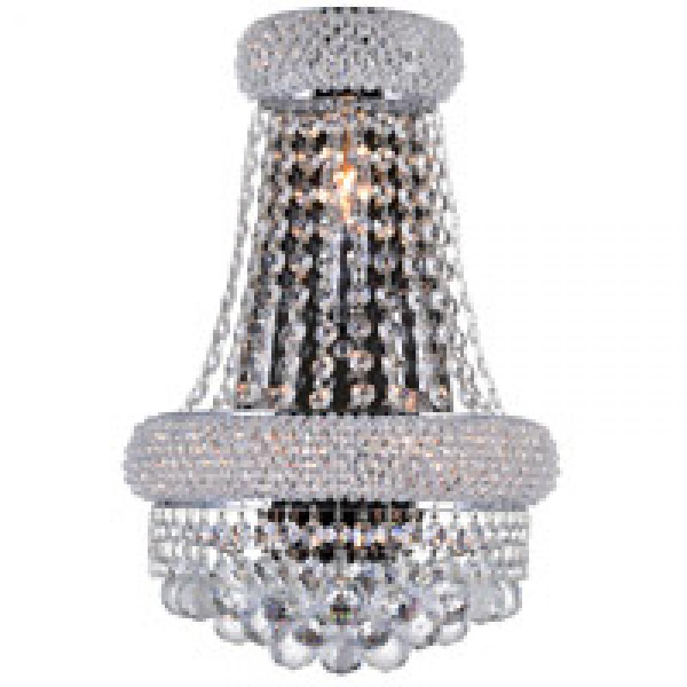 Empire 3 Light Wall Sconce With Chrome Finish