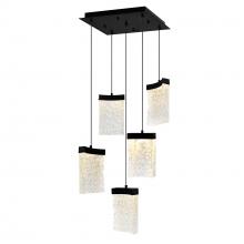 CWI Lighting 1587P12-5-101 - Lava Integrated LED Black Mini Pendant