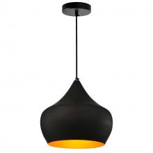 CWI Lighting 9632P15-1-101 - Dynamic 1 Light Down Pendant With Black Finish