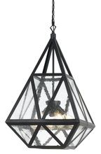 CAL Lighting FX-3651-4 - 60W X 4 Townsendglass Chandelier (Edison Bulbs Not included)