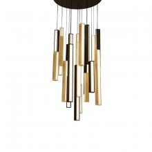 Modern Forms Canada PD-64821R-BK/AB-BK - Chaos Multilight Pendant Light