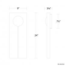 Modern Forms Canada WS-W20524-BK/BN - Keyhole Outdoor Wall Sconce Light