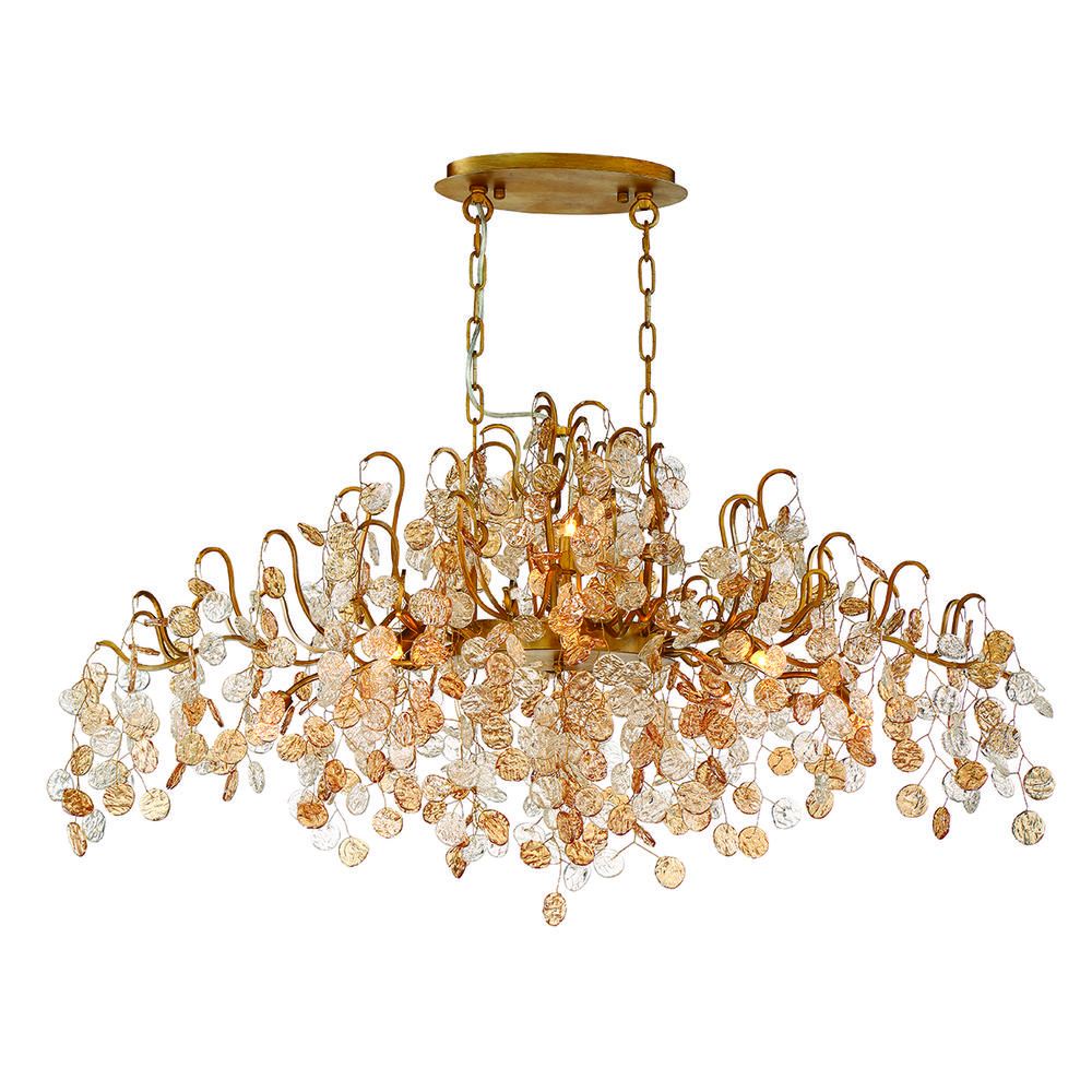 Campobasso, 10LT LTChandelier, Gld