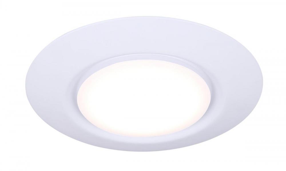 Led 6" White Integrated Light, White Finish