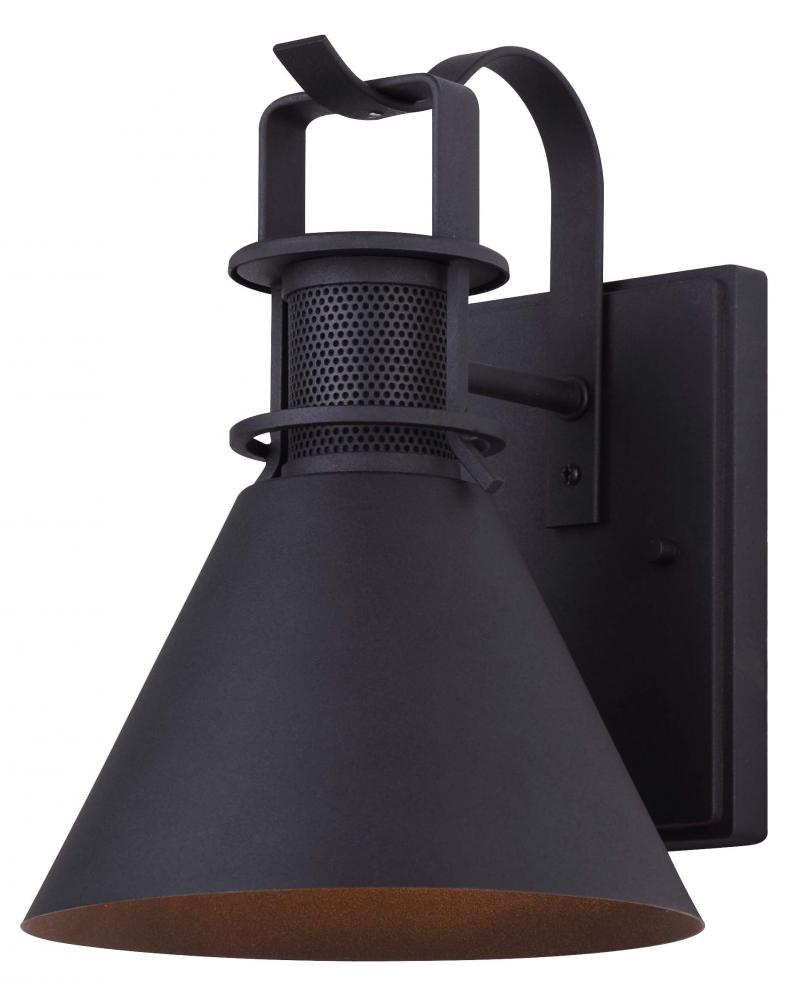 Avery 1 Light Outdoor Lantern, Black Finish