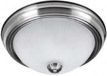 Canarm IFM21151 - Fmount, 11" 2 Bulb Flushmount, Frosted Swirl Glass, 40W Type A