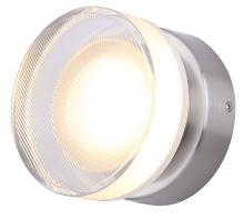 Canarm LWL296A05BN - BENNI 5.375 in. 1 Light Brushed Nickel Integrated LED Wall Light with Clear Acrylic Shade, Adjustabl