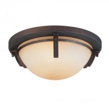 Kendal FF07POB-03SNSF - One Light Satin Nickel Bowl Flush Mount